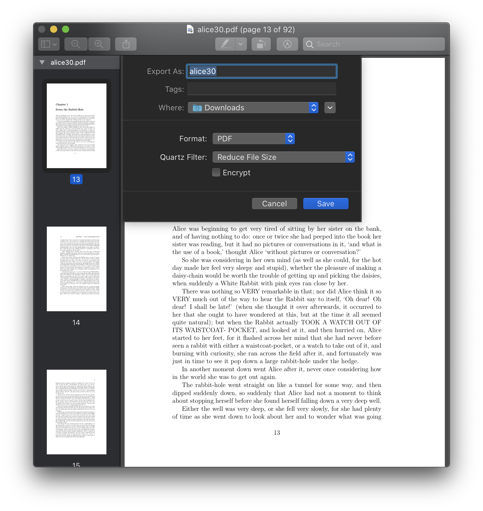 osx compress pdf